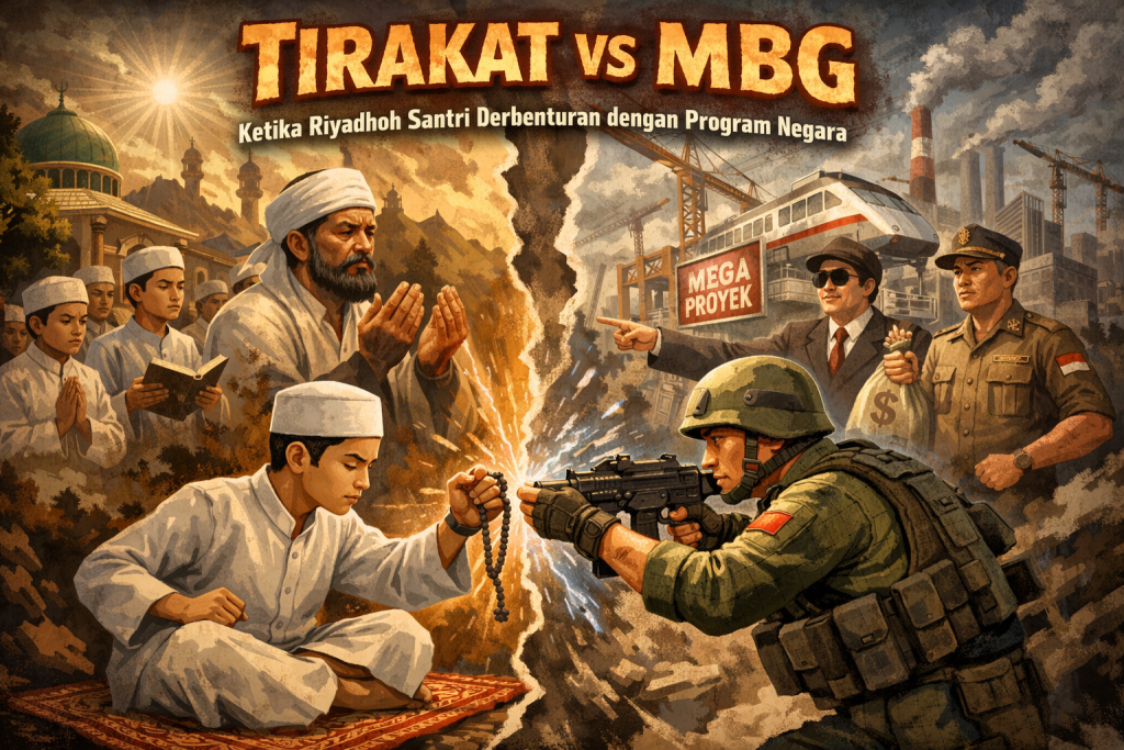 TIRAKAT VS MBG:  Ketika Riyadhoh Santri Berbenturan dengan Program Negara